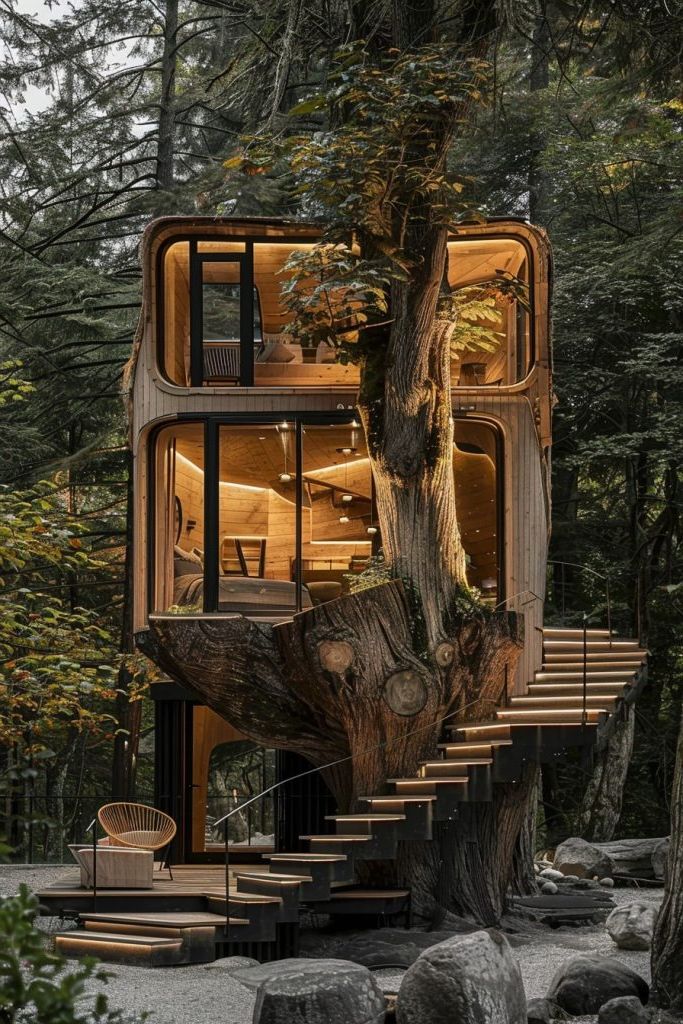 cabin in a tree