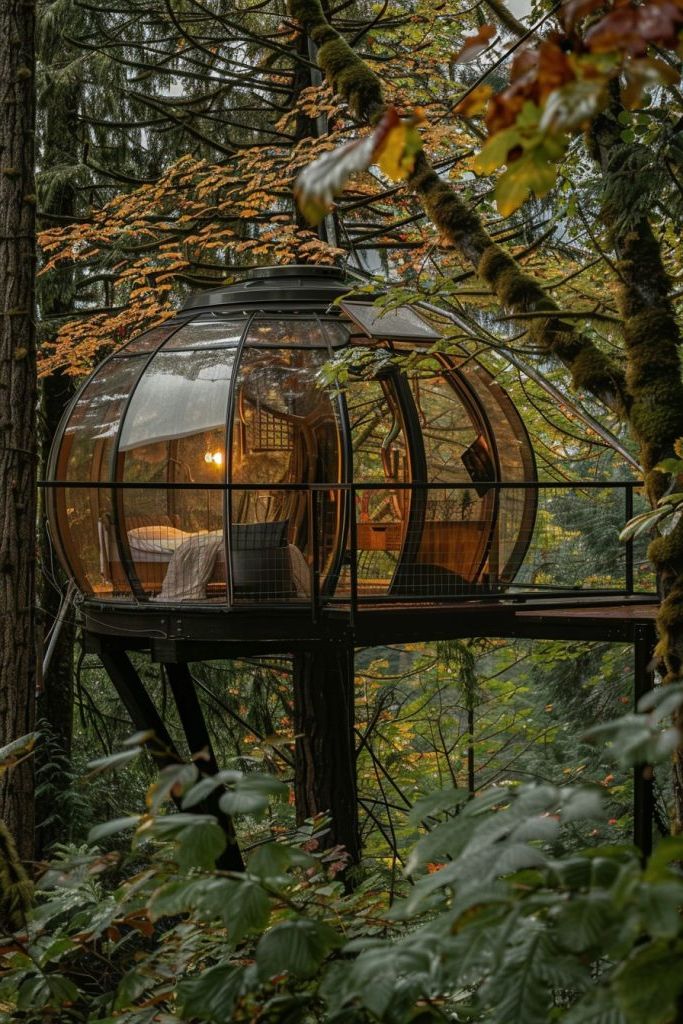 glass dome cabin