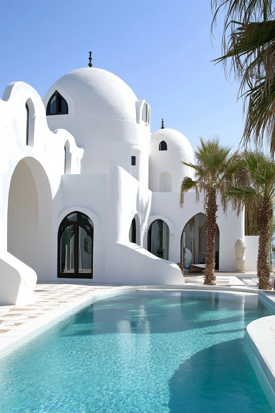 Tunisian-style Beach House With Traditional Domes