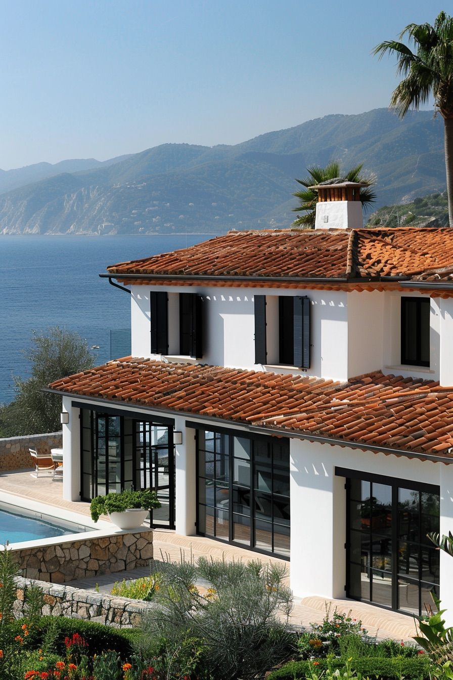 mediterranean house terracotta roof