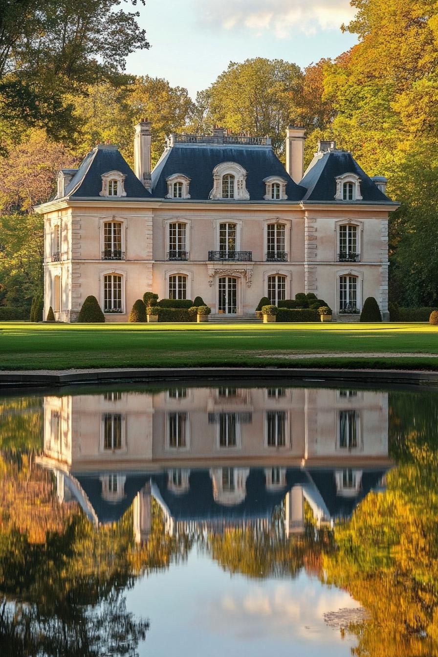 Charming French Chateau Reflecting Elegance