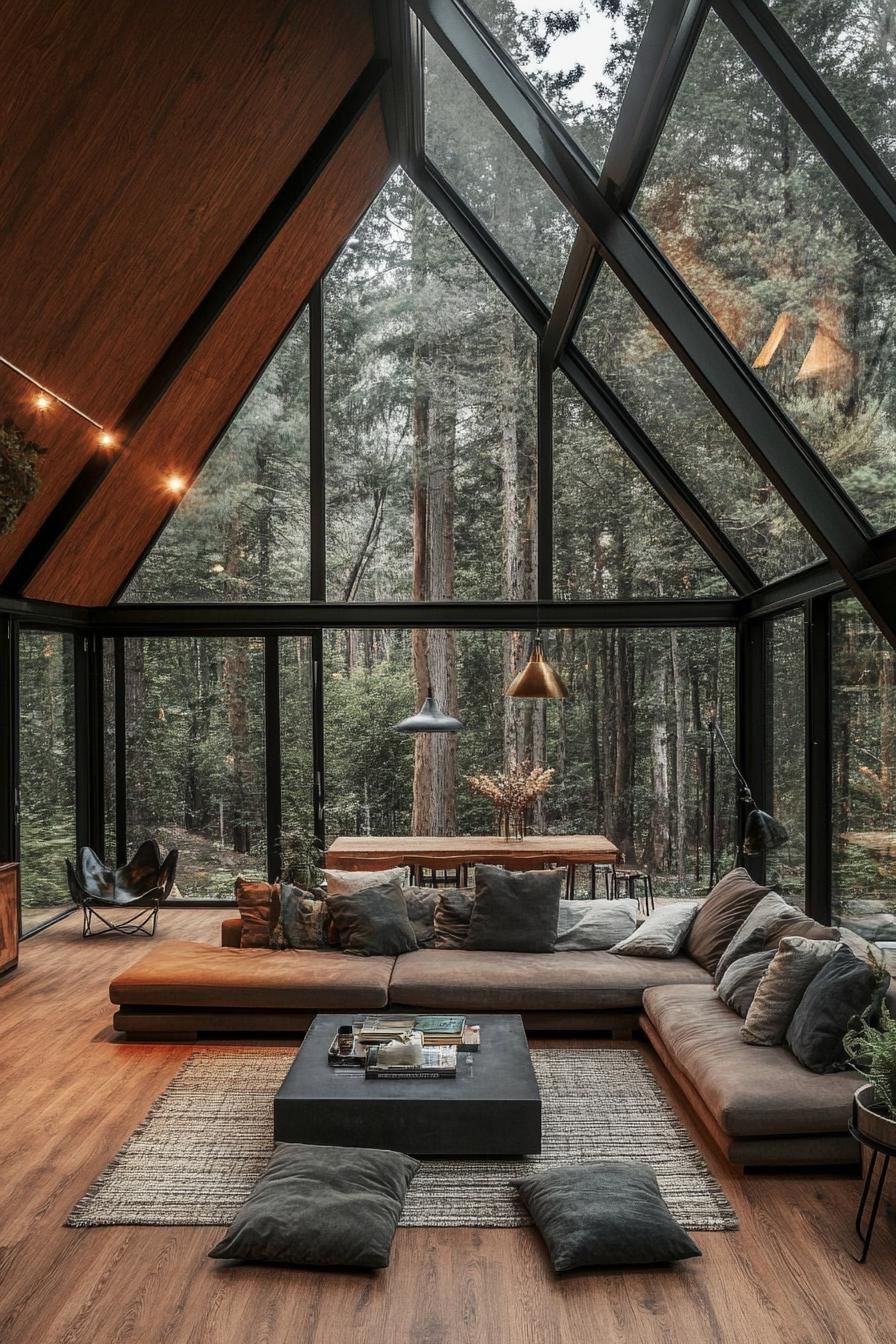 Cabin with Glass Sunroom