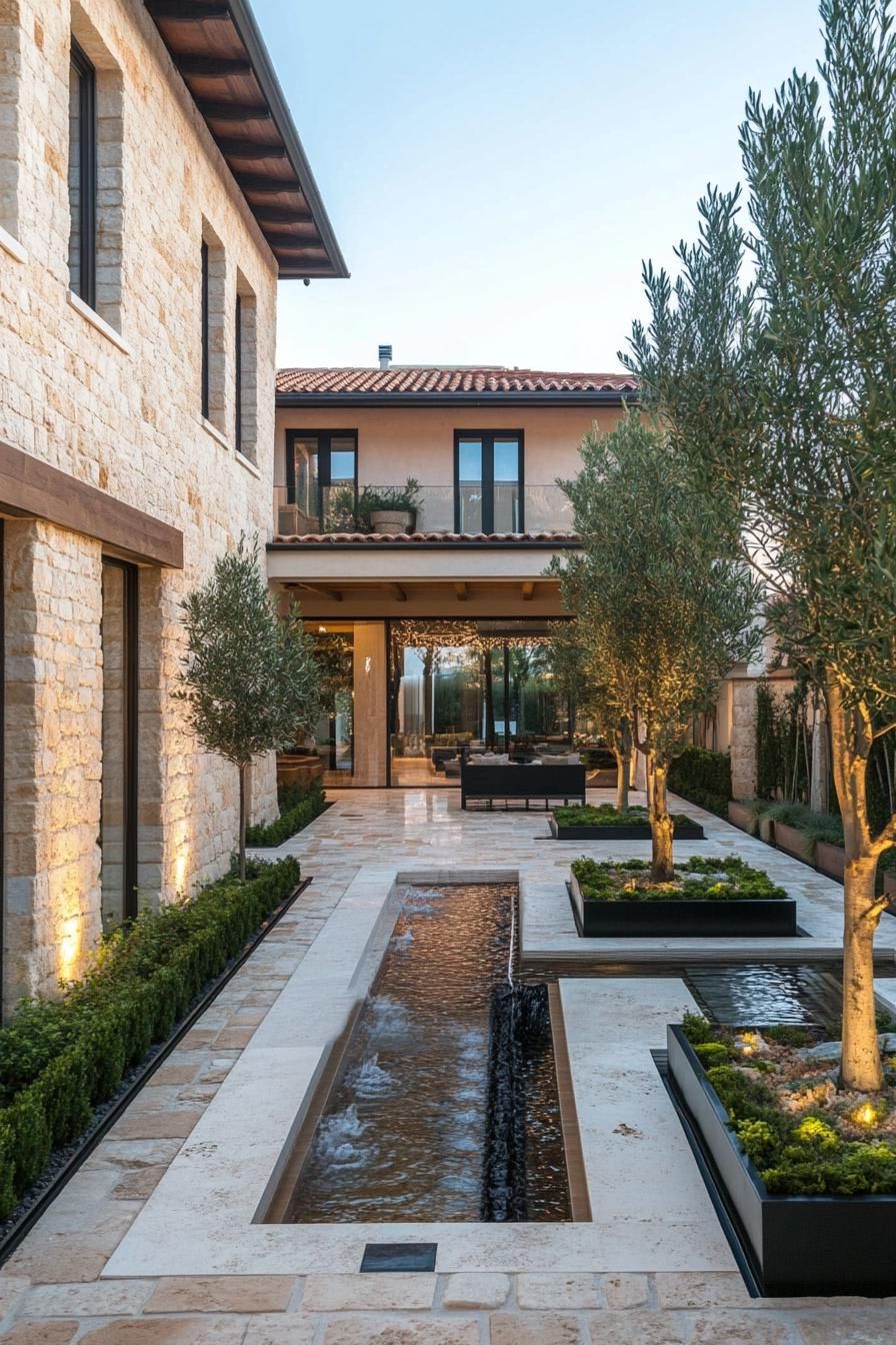 Stone-paved Courtyards