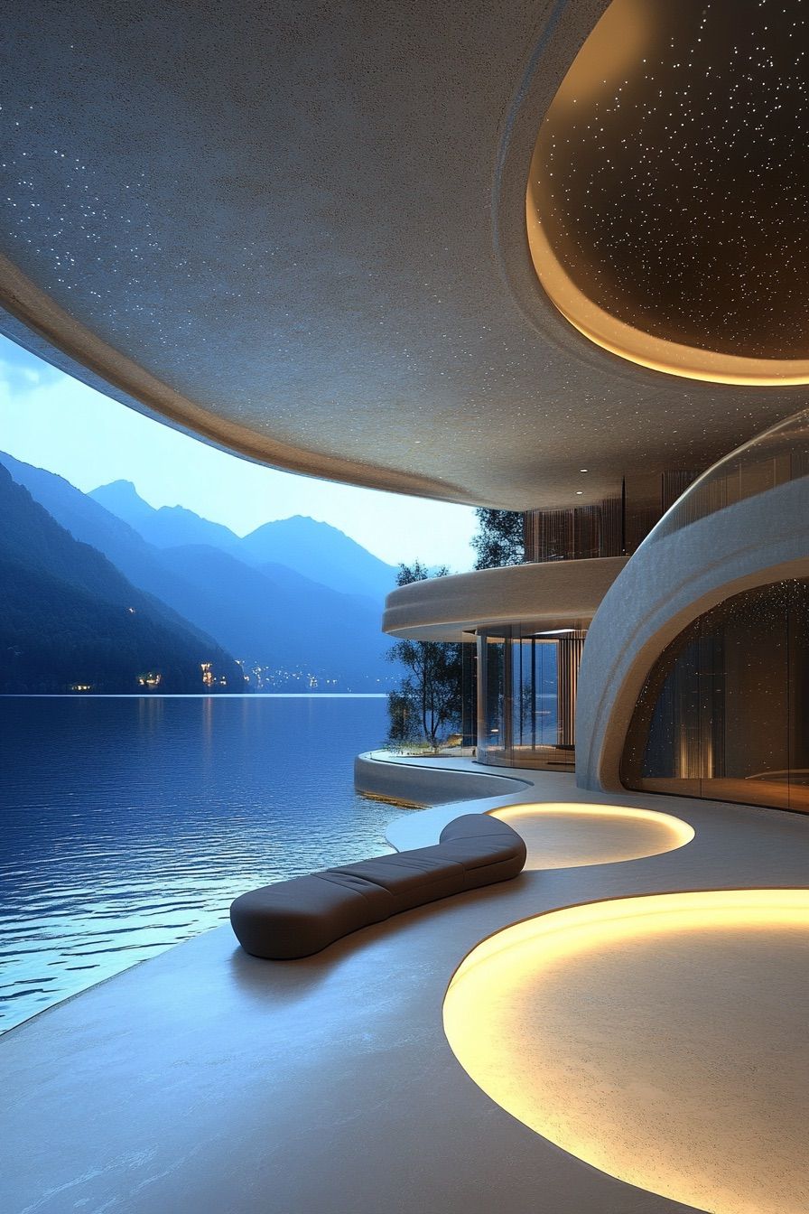 lakeside house futuristic 4