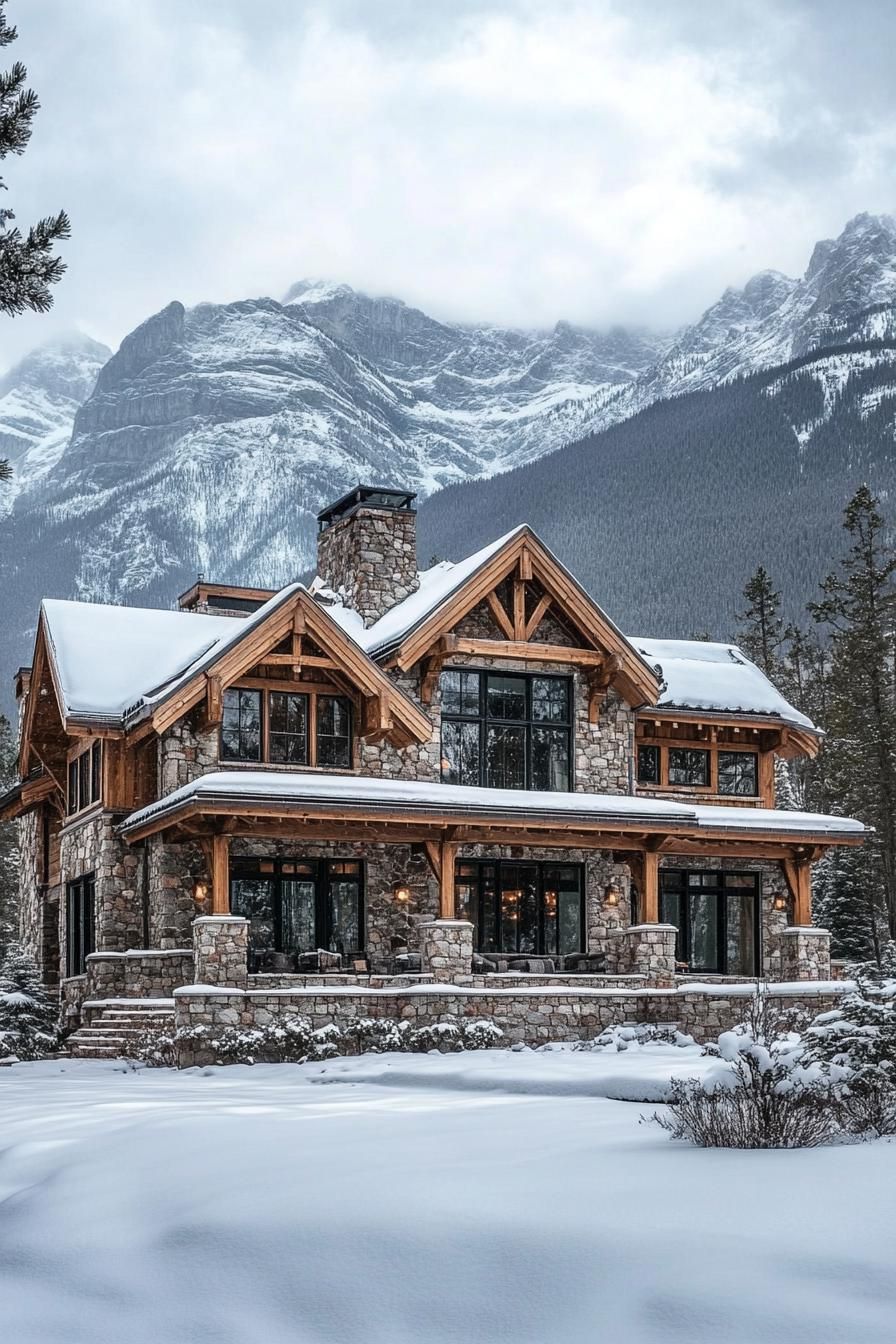 Mountain Mansion: A Winter Wonderland Retreat