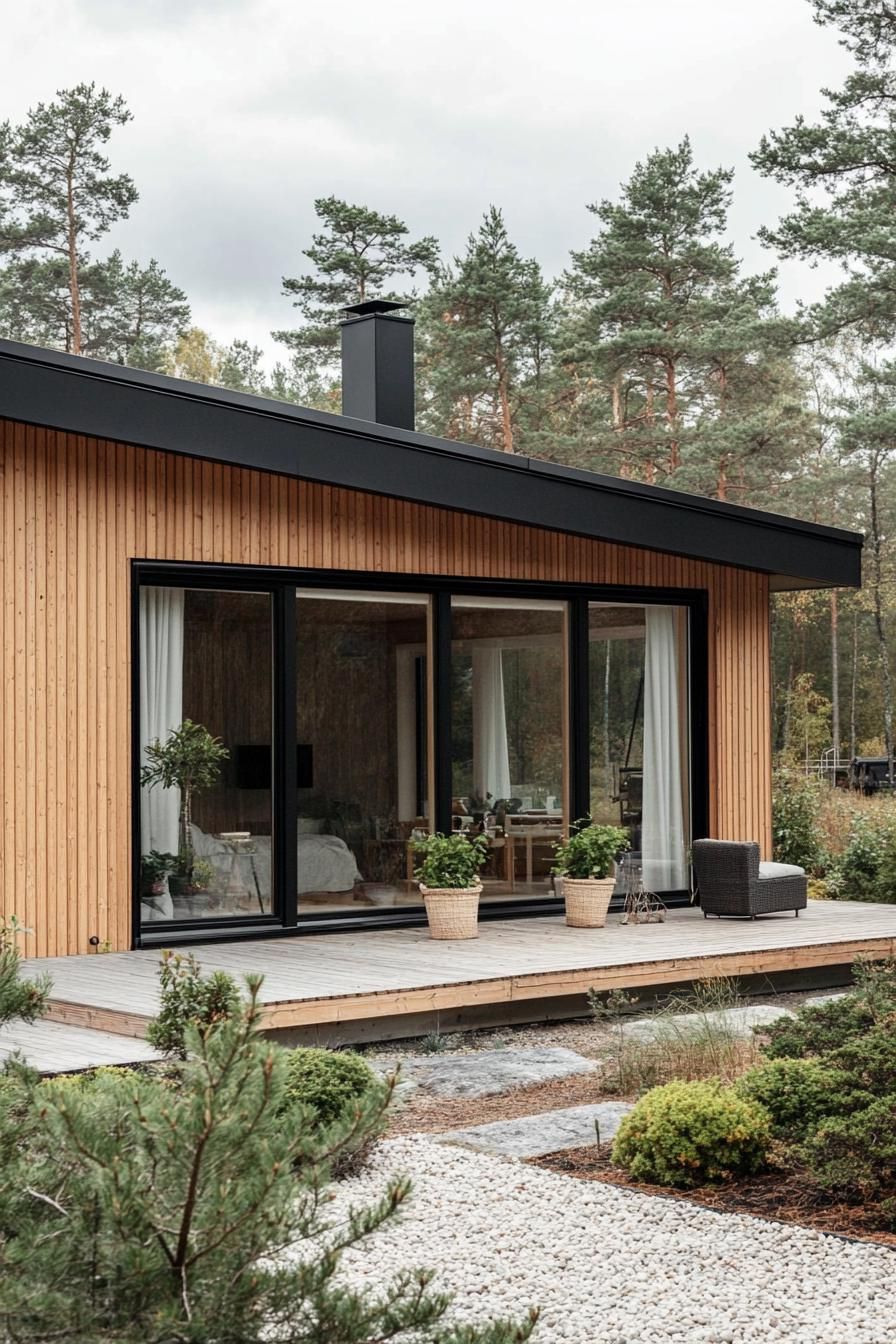 Nordic House Nestled in Nature