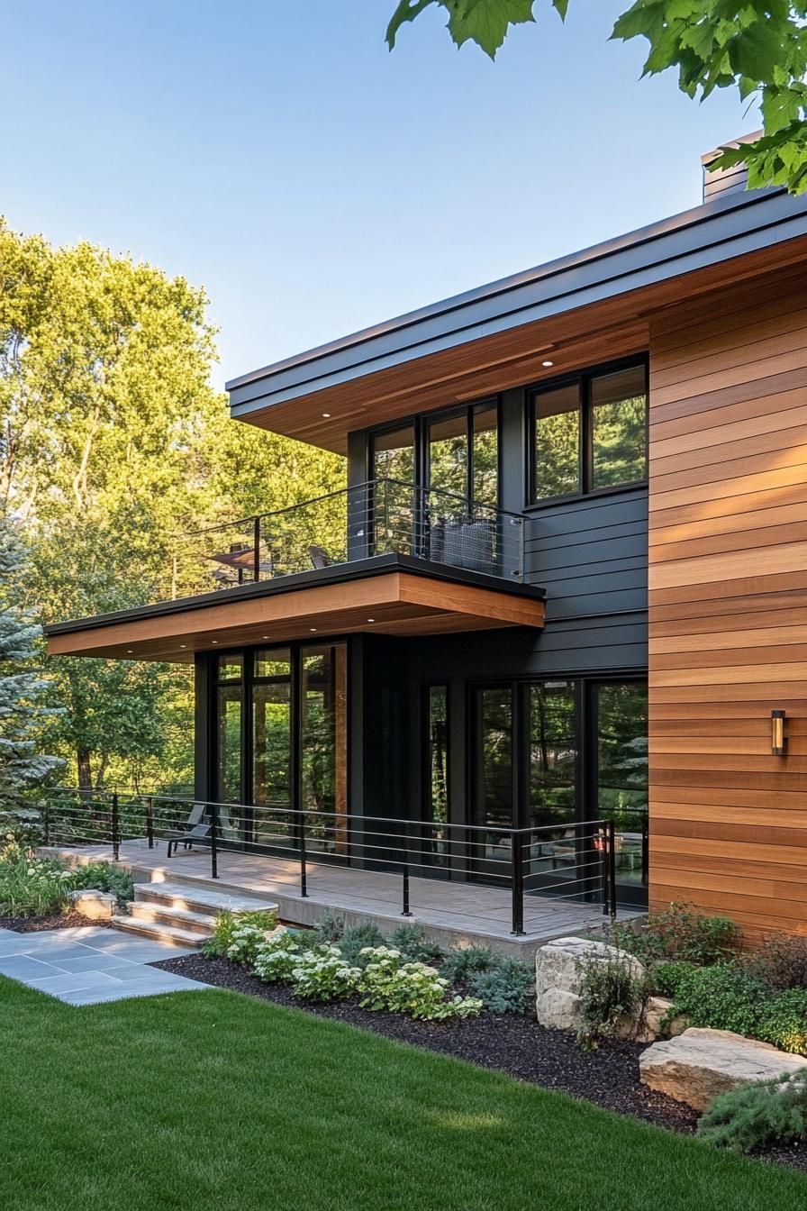 Natural Cedar With Metal Accents