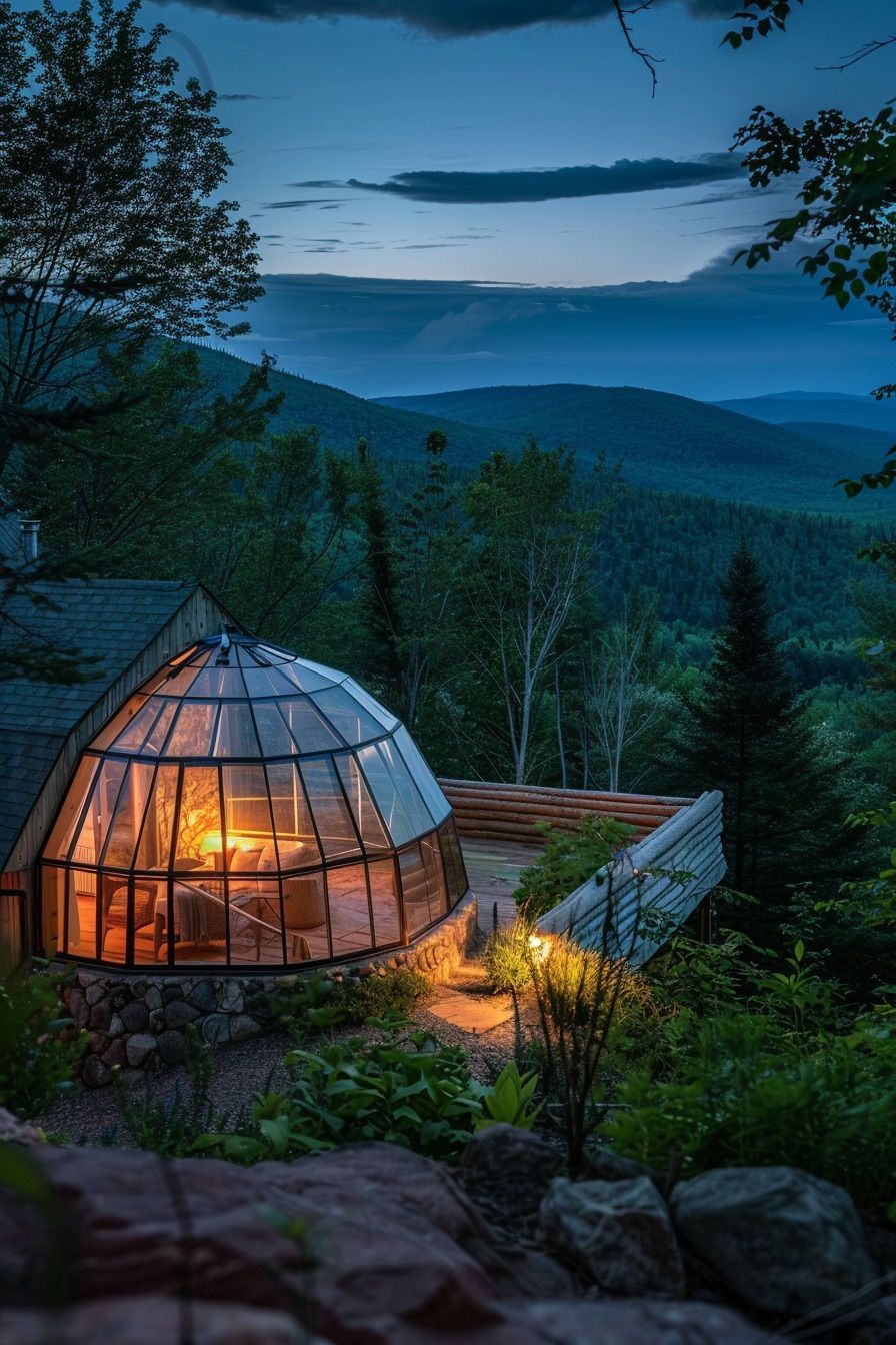 glass dome sunroom