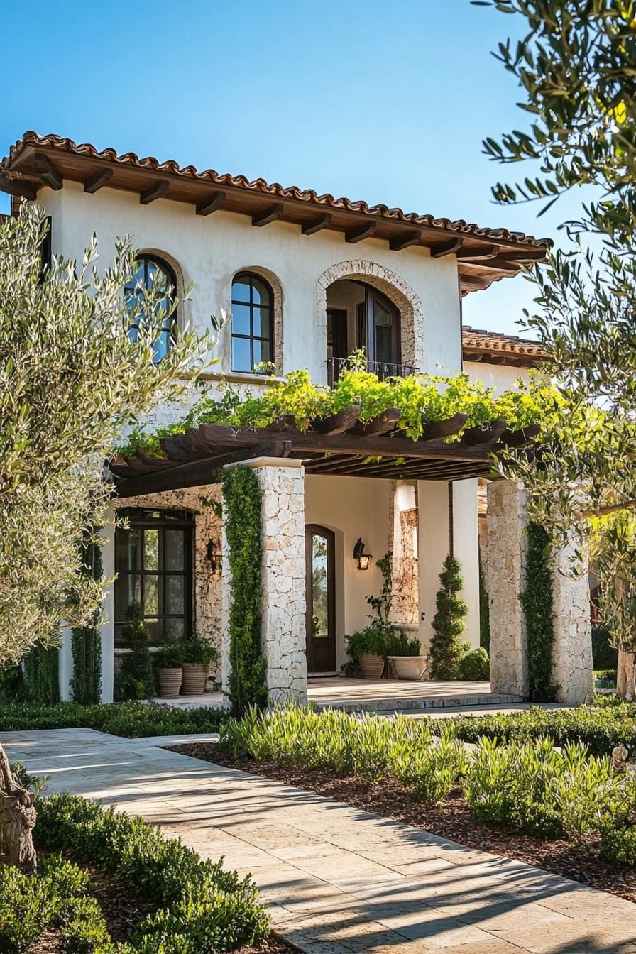Vine-covered Pergolas