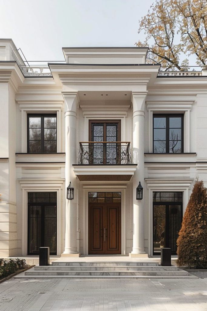Georgian Mansion, Minimalist Facade
