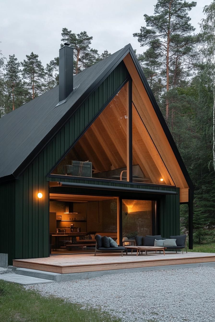 A-frame with Large Eaves