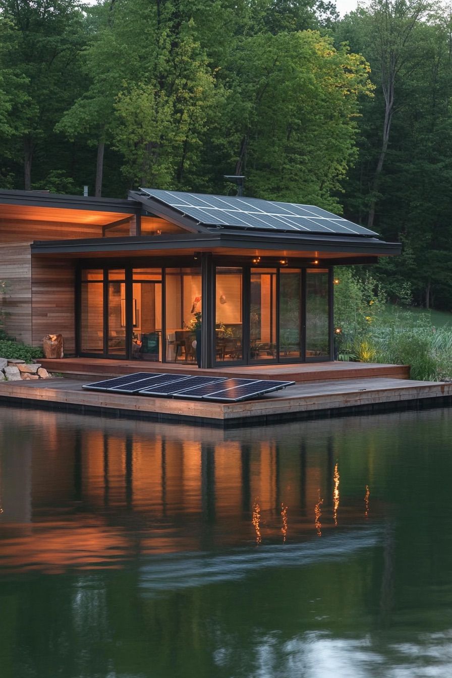 lakeside house solar dock 3