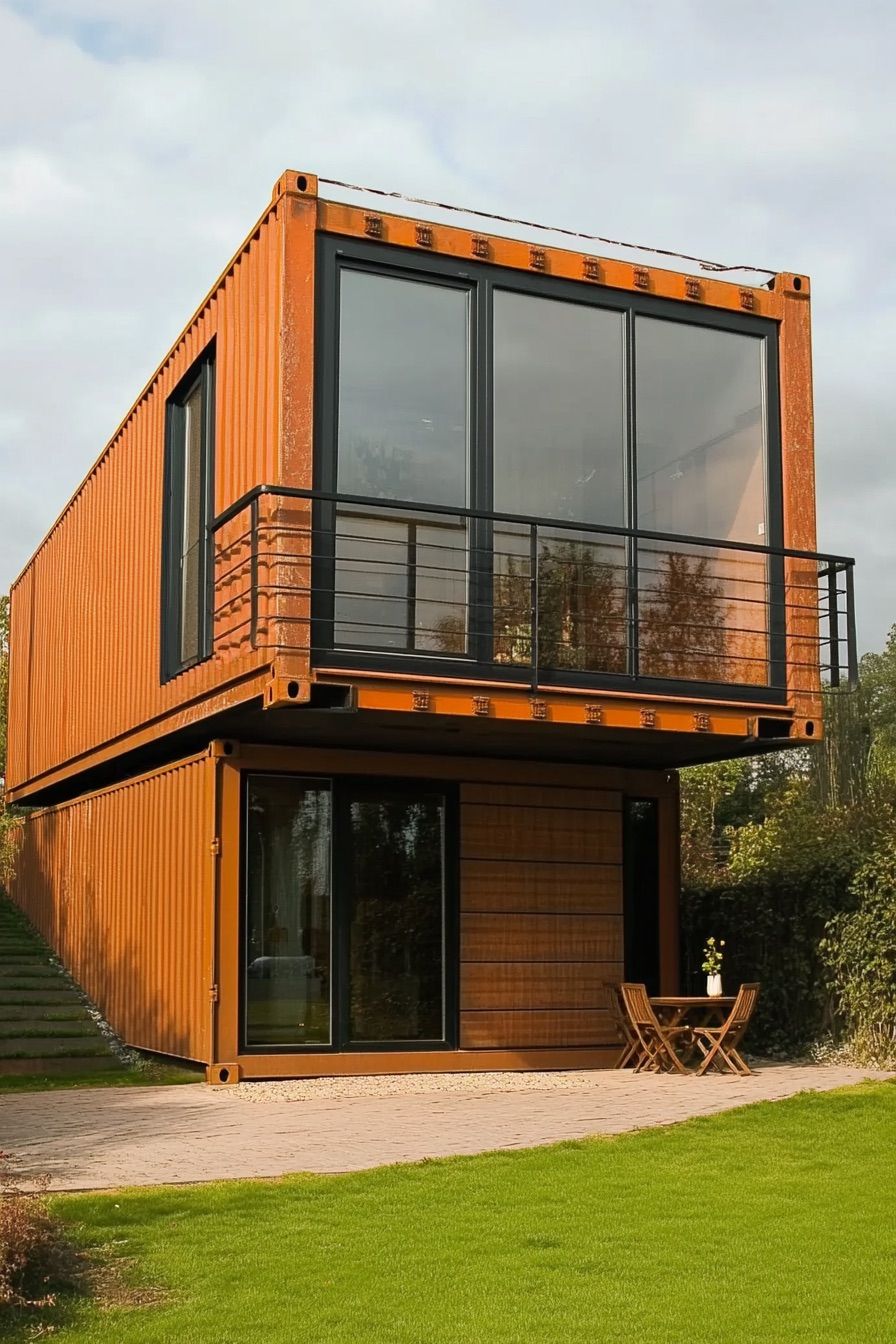 shipping container house minimalist 4