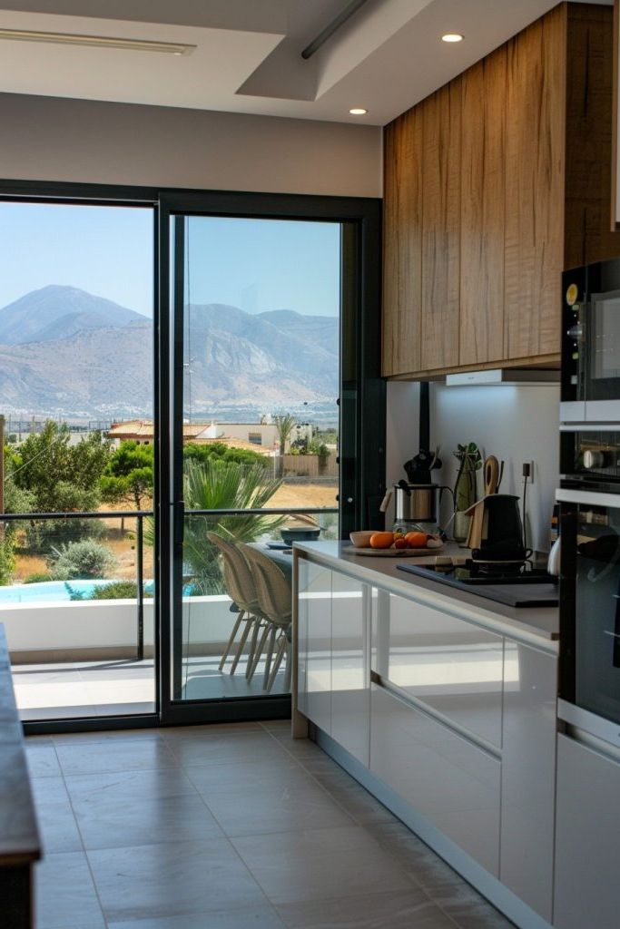 Sliding Glass Doors Opening to a Patio