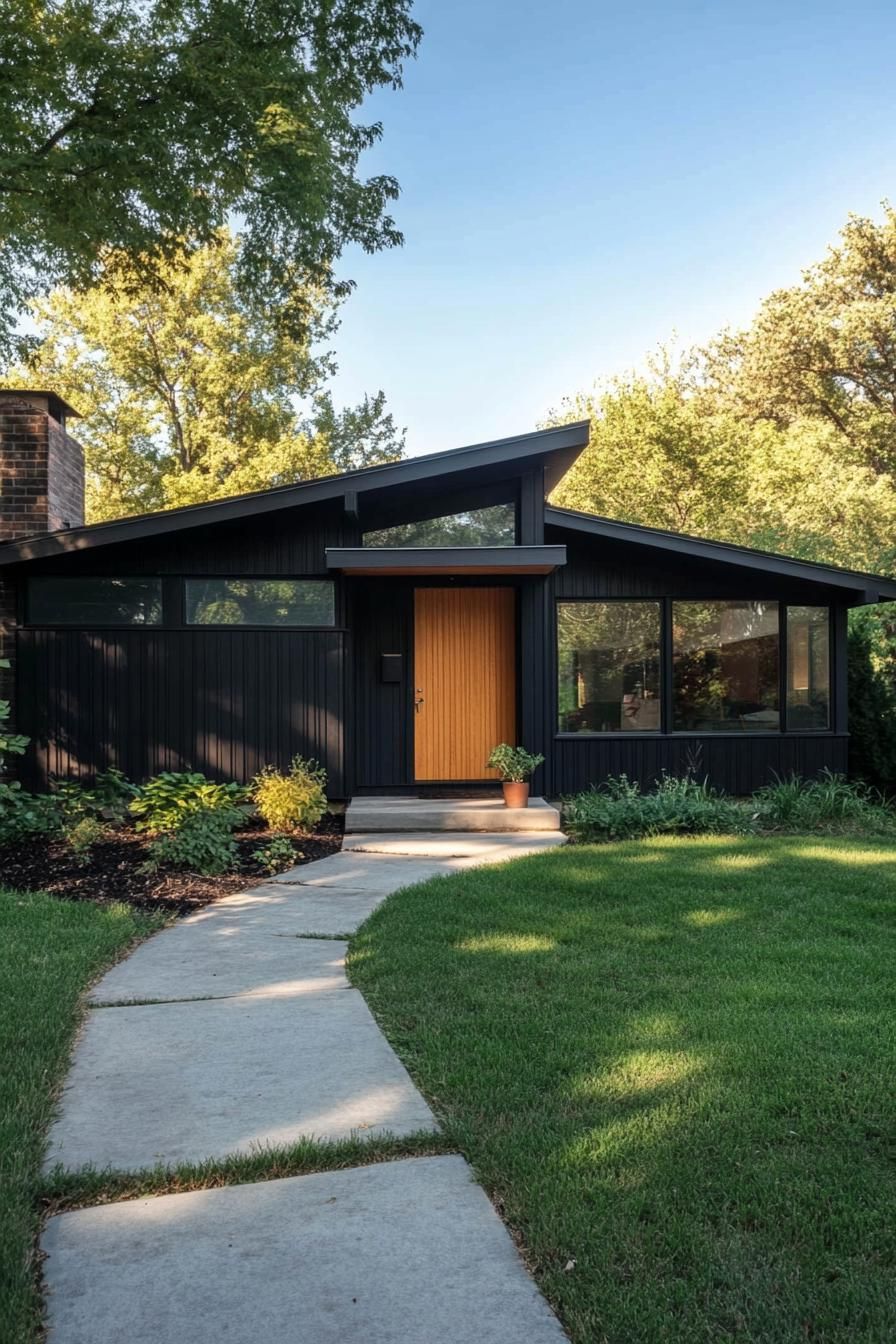 Charcoal Black Wood Siding