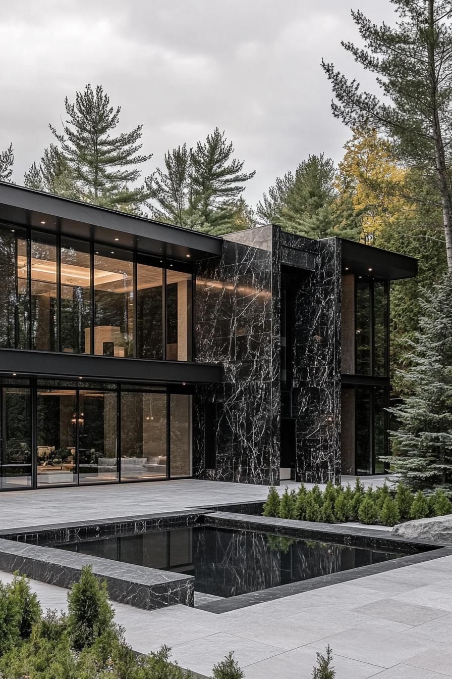 Modern Marvel: Sleek Luxury House with Reflective Pool