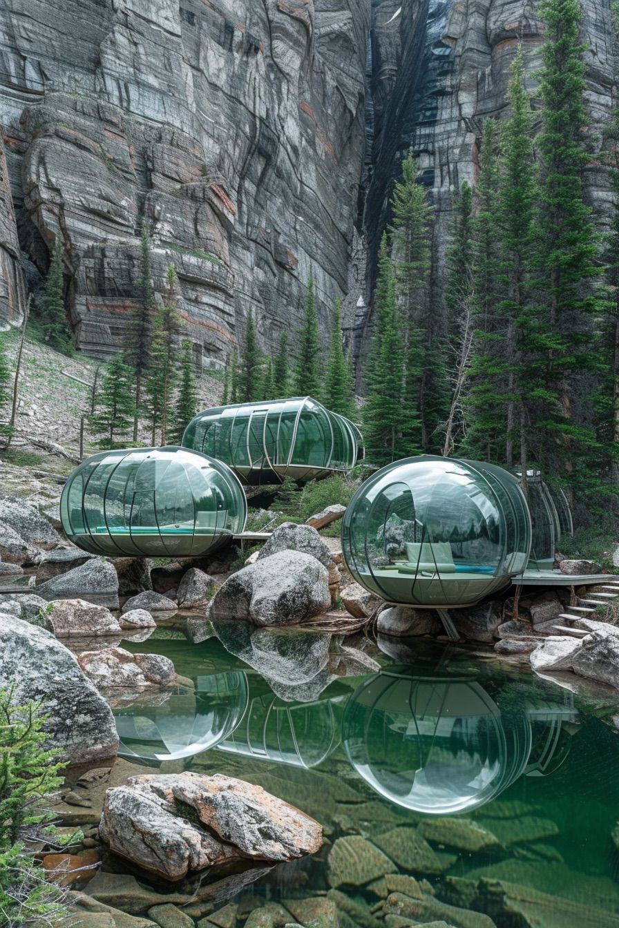 mountain lake pods