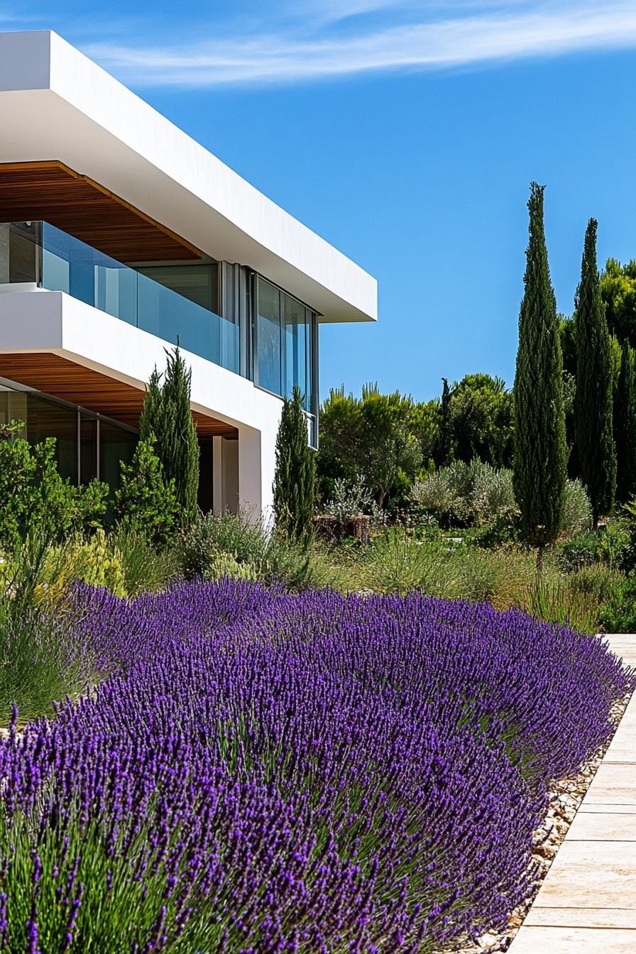 Lush Landscaped Garden With Native Plants