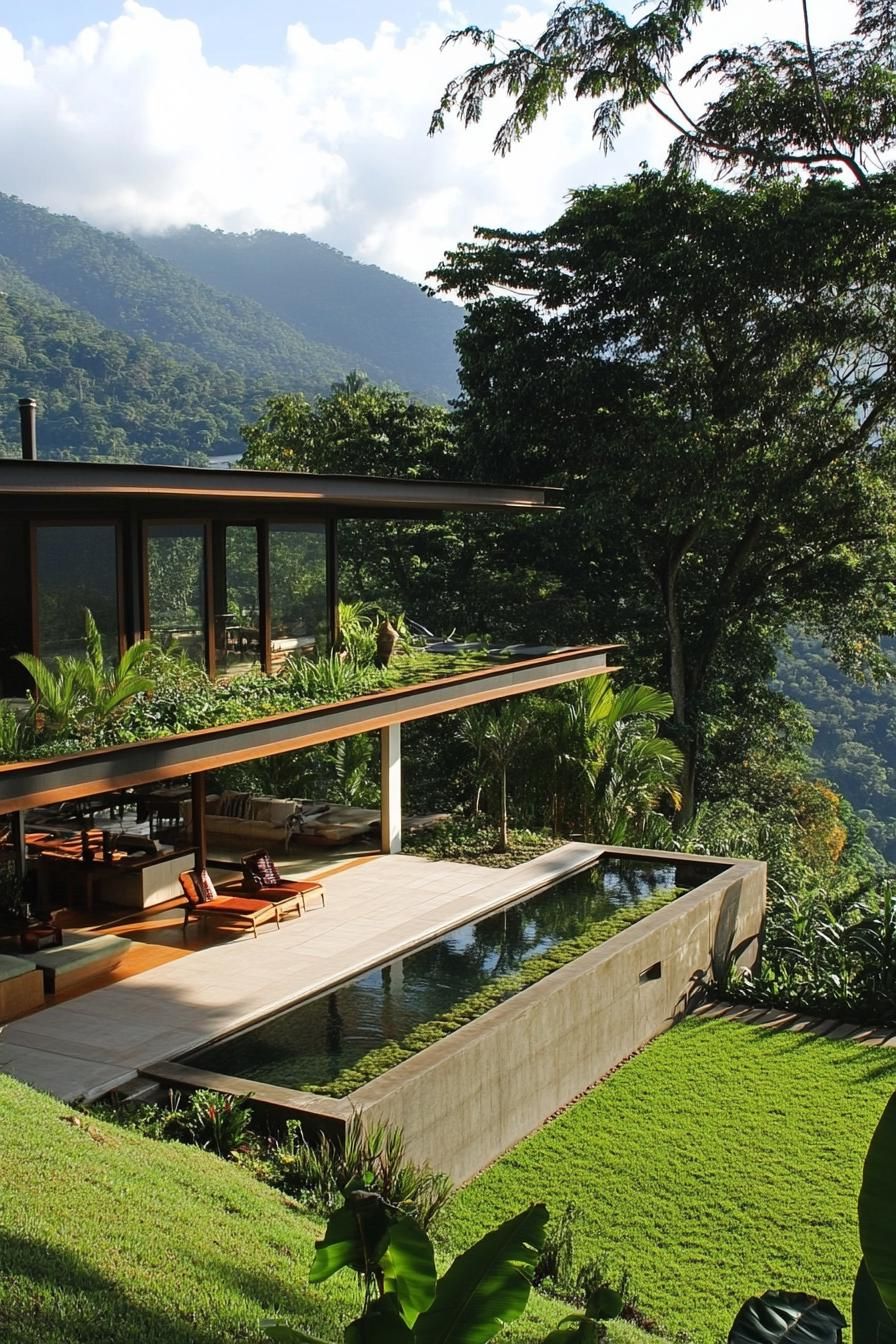 dream house with garden roof with stunning tropical hills views 2