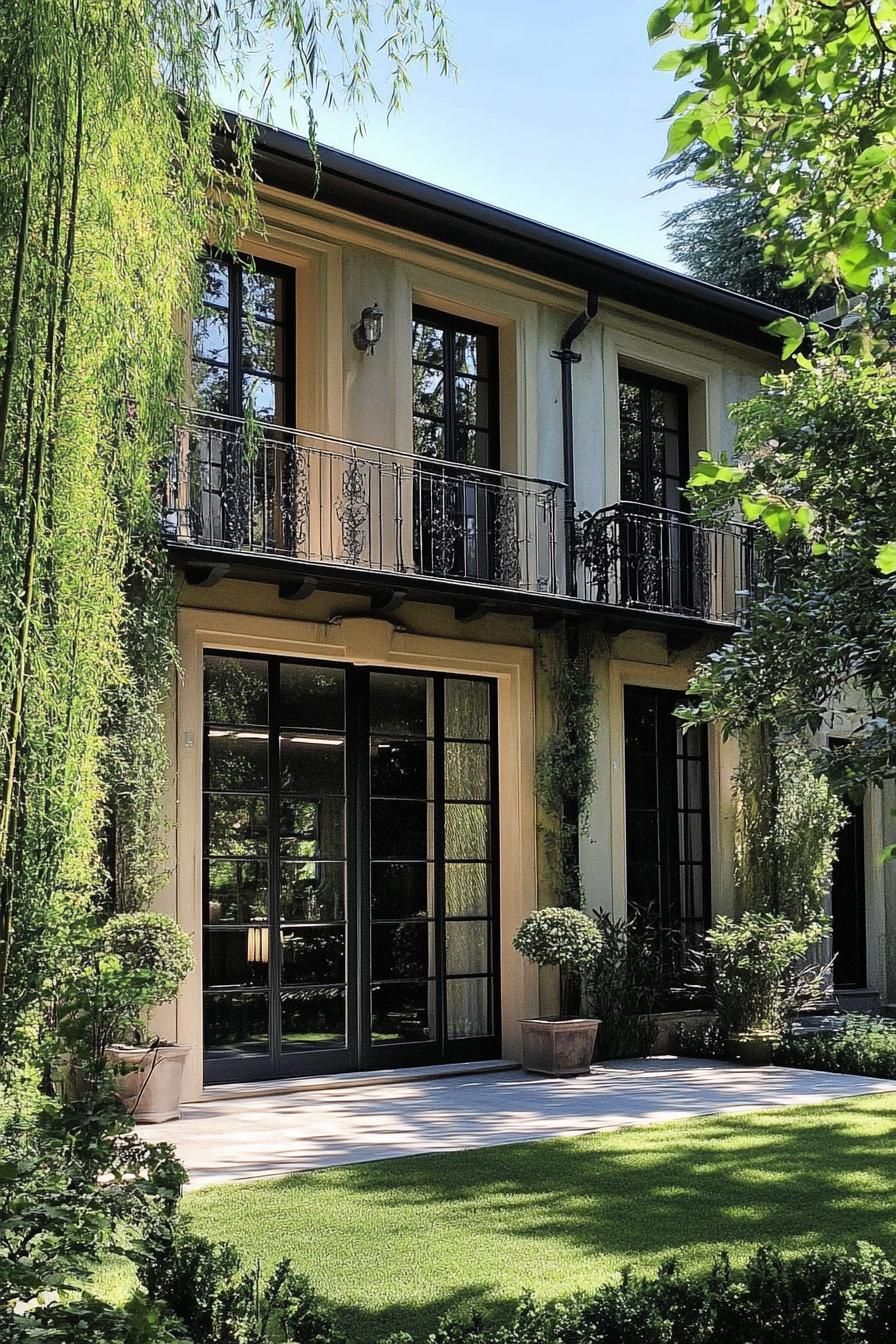 Mixed Materials With Bamboo Accents and Natural Tones