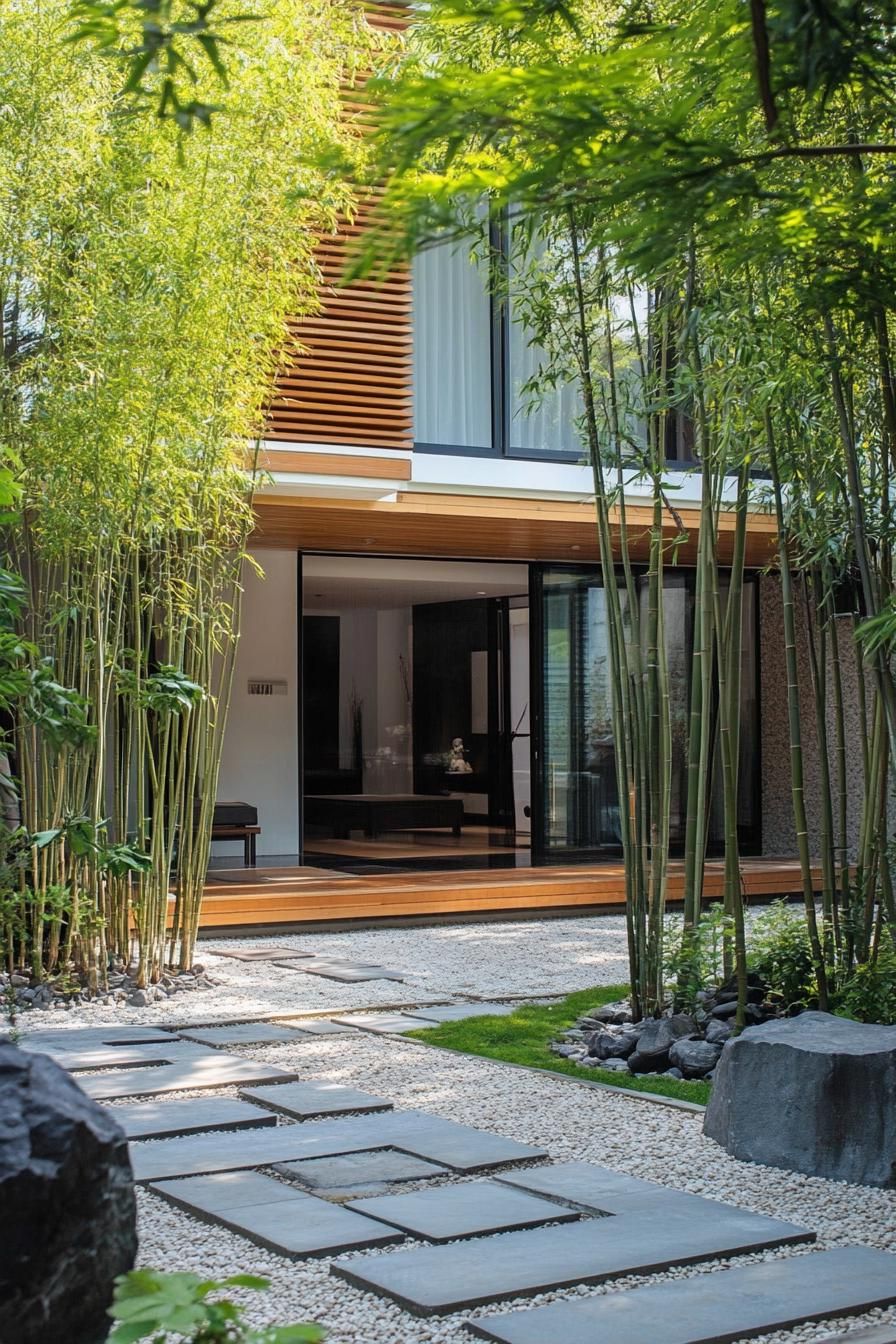 Zen Garden With Minimalist Landscaping