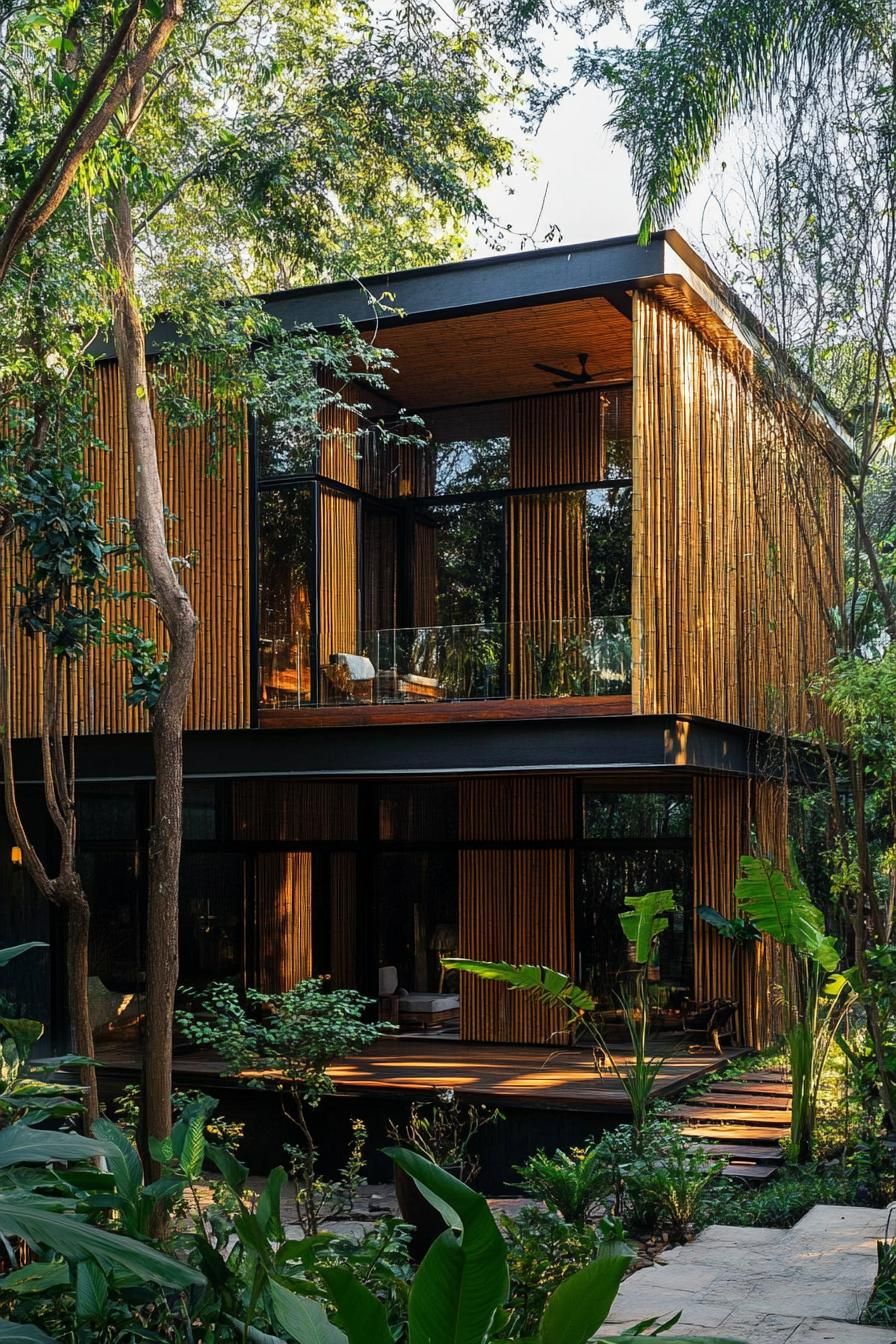 Bamboo Hut On Stilts