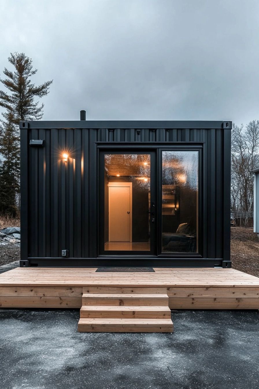 shipping container house minimalist 3
