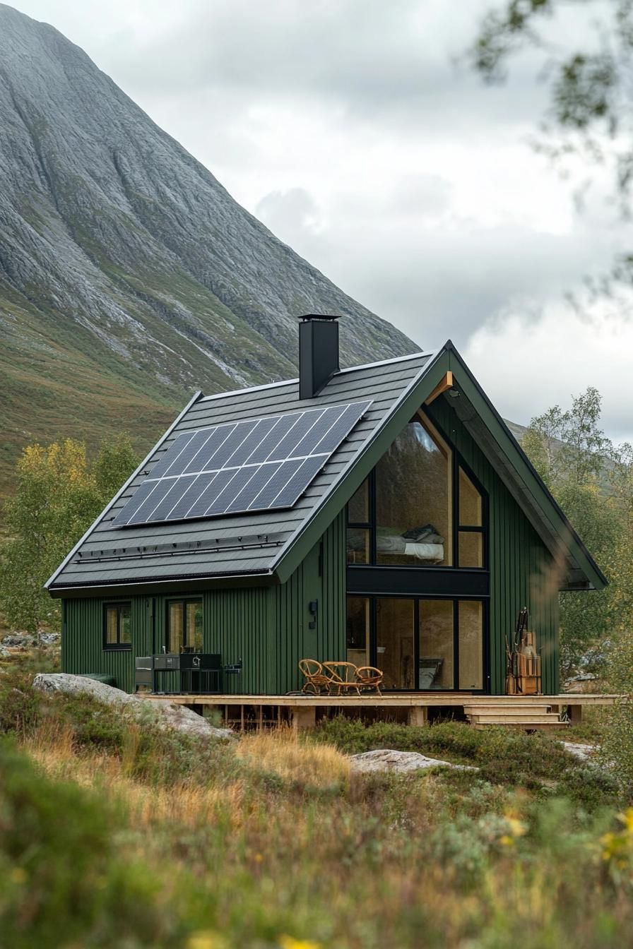 Chartreuse With Solar Panel Integration