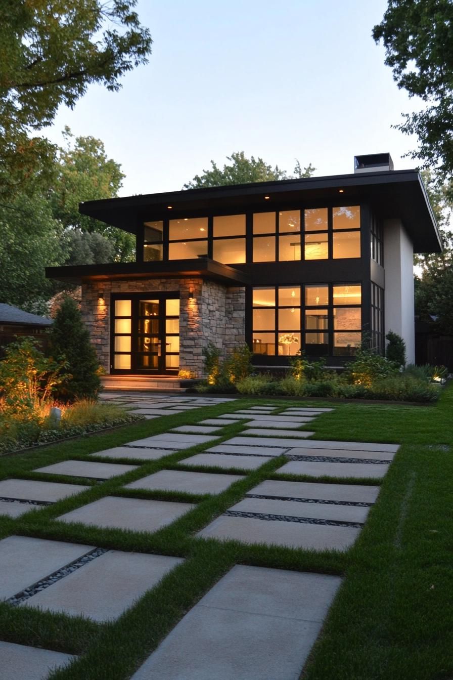 Geometric Paver Pathways