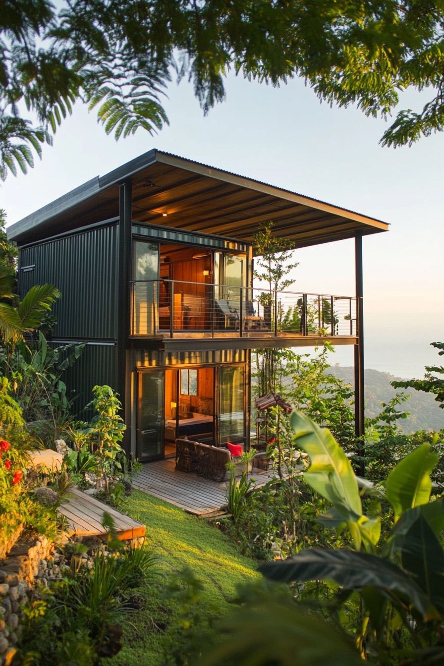shipping container house tropical 3