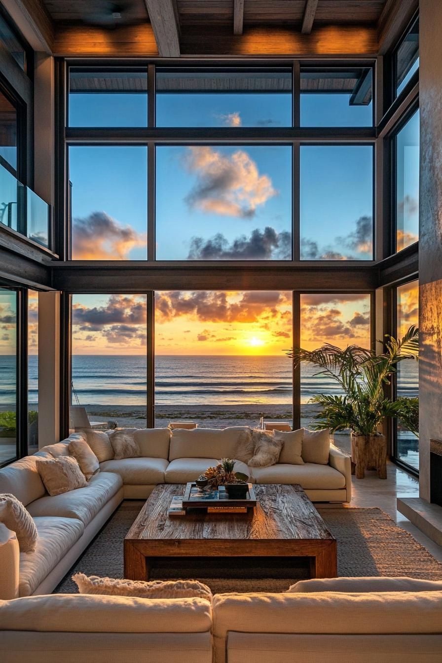 Sunset Dreams in Glass and Timber