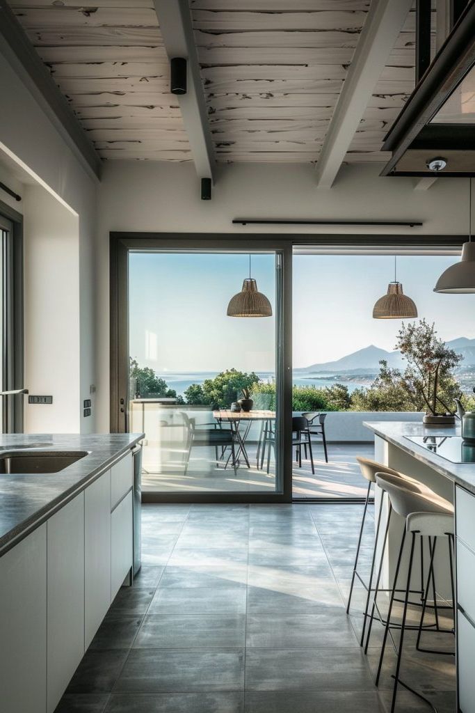 kitchen patio sea view
