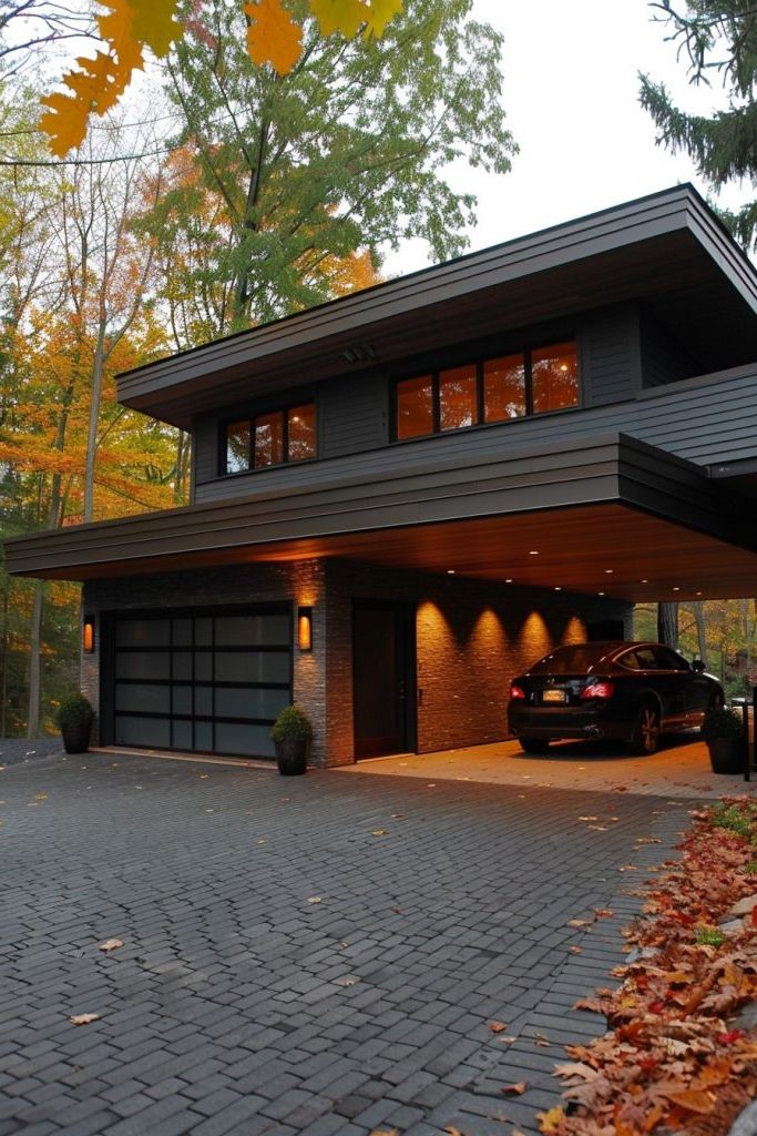 Garage with Carport