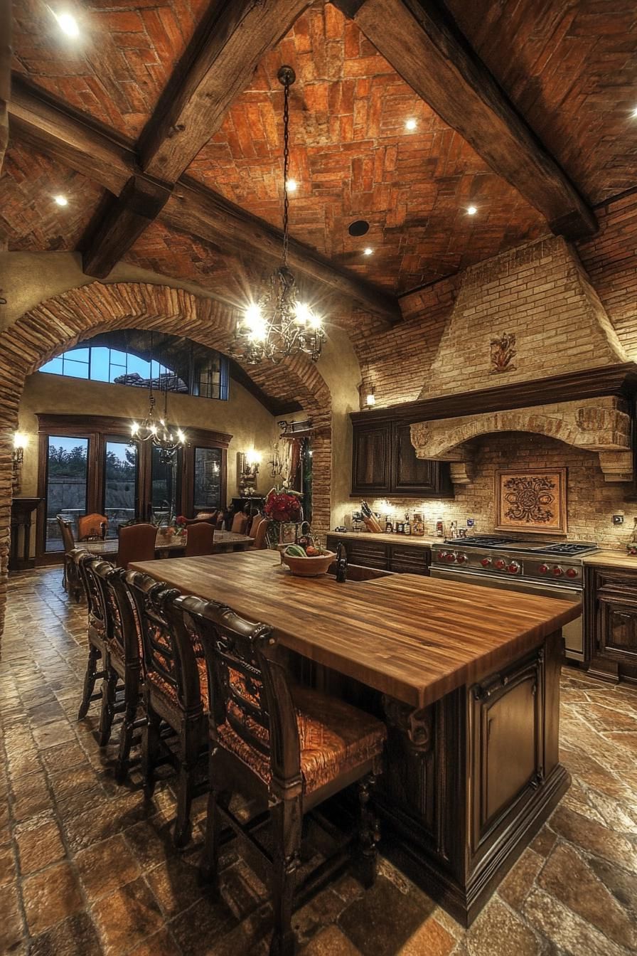 Inside a Cozy Tuscan Kitchen