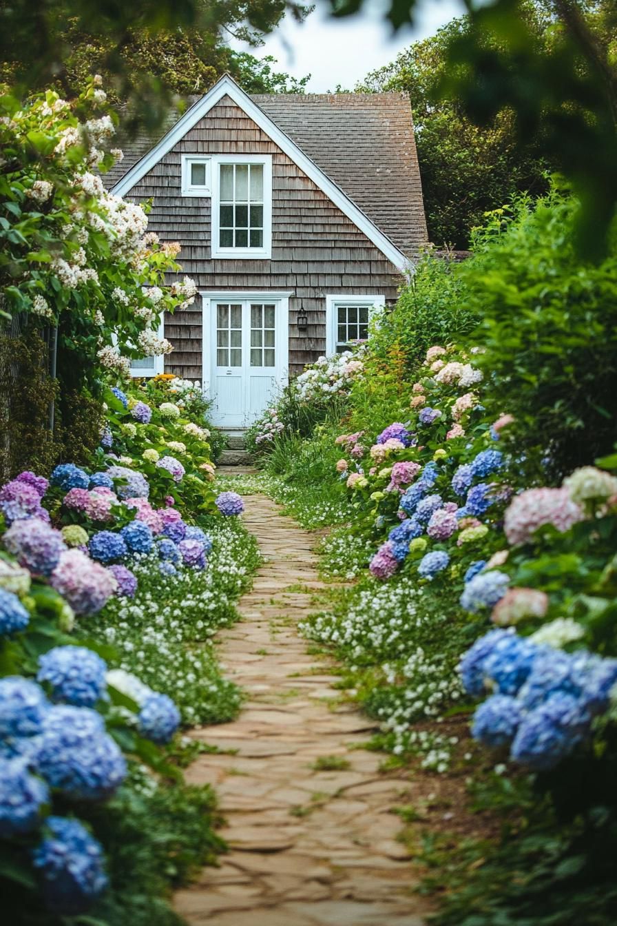 Dream Cottage Nestled in Hydrangeas