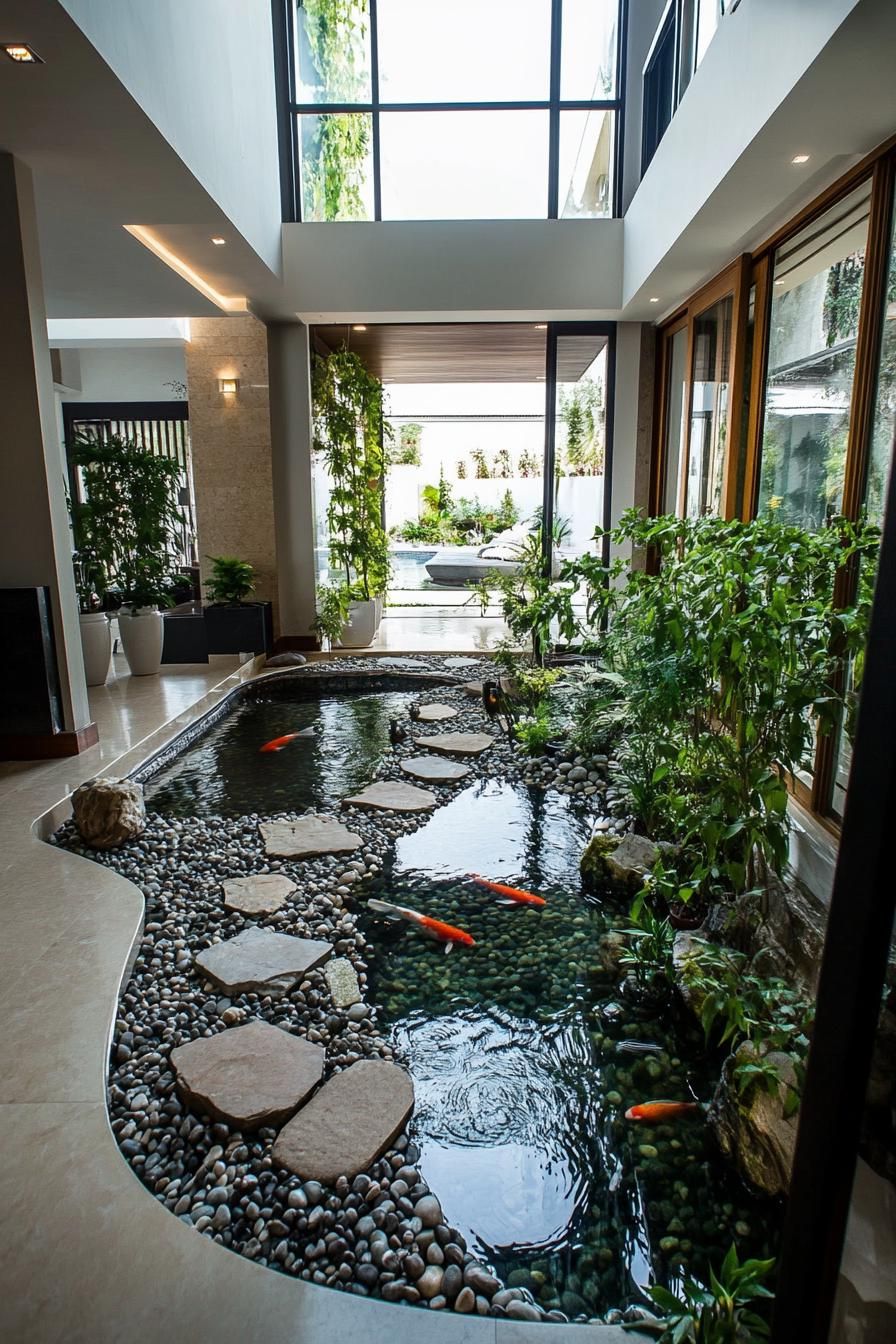Tranquil Fish Oasis Meets Modern Living