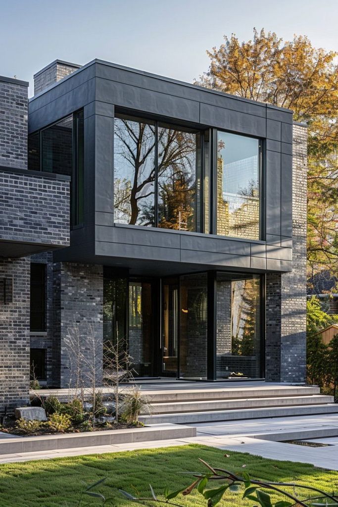 Grey Brick Facade