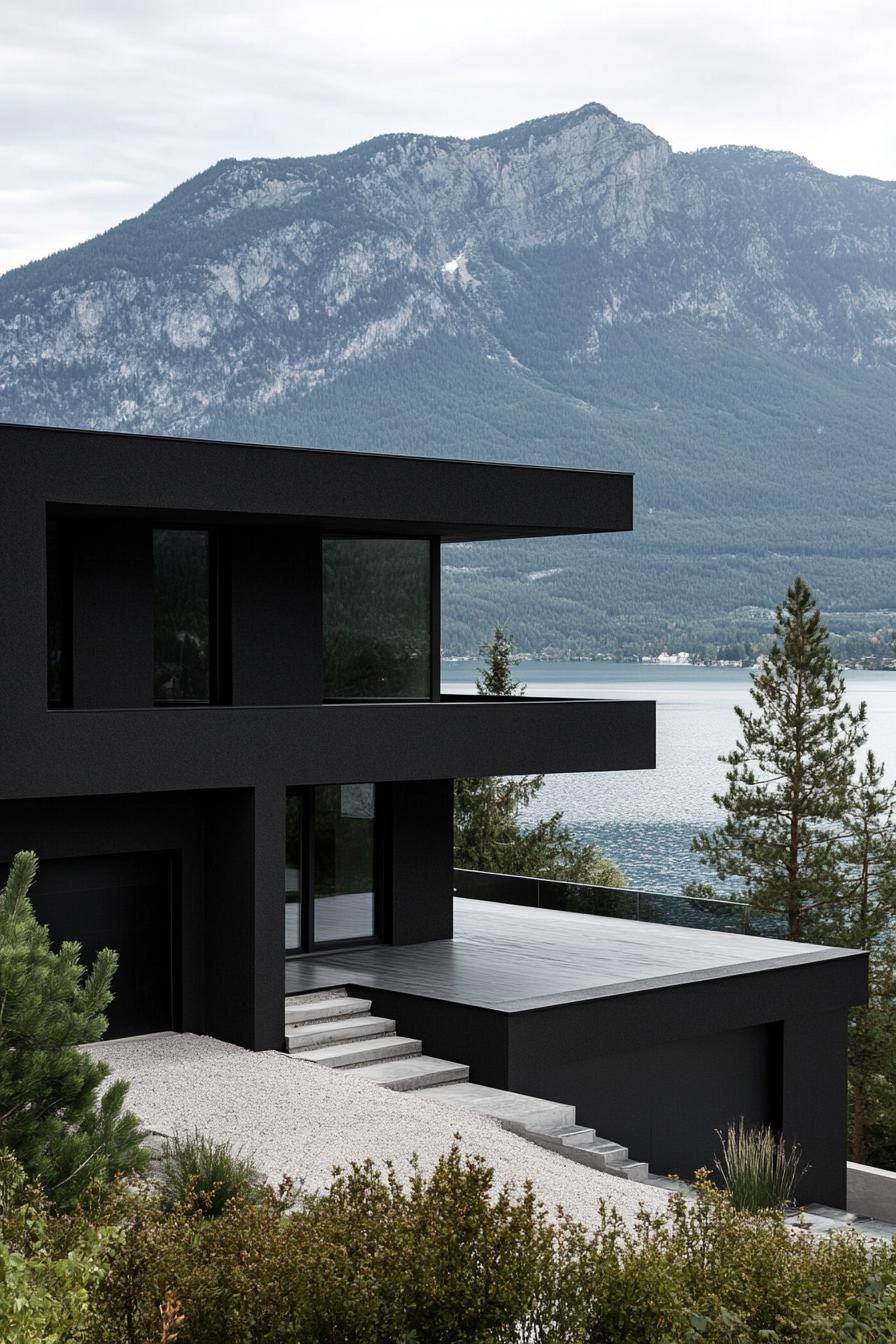 Matte Black Exterior With Glossy Black Trims