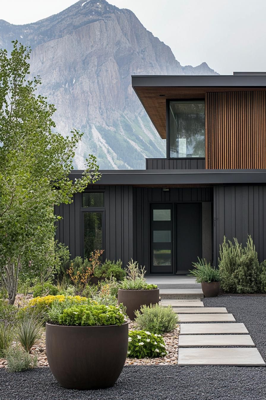 Mountain Majesty: A Colorful Facade