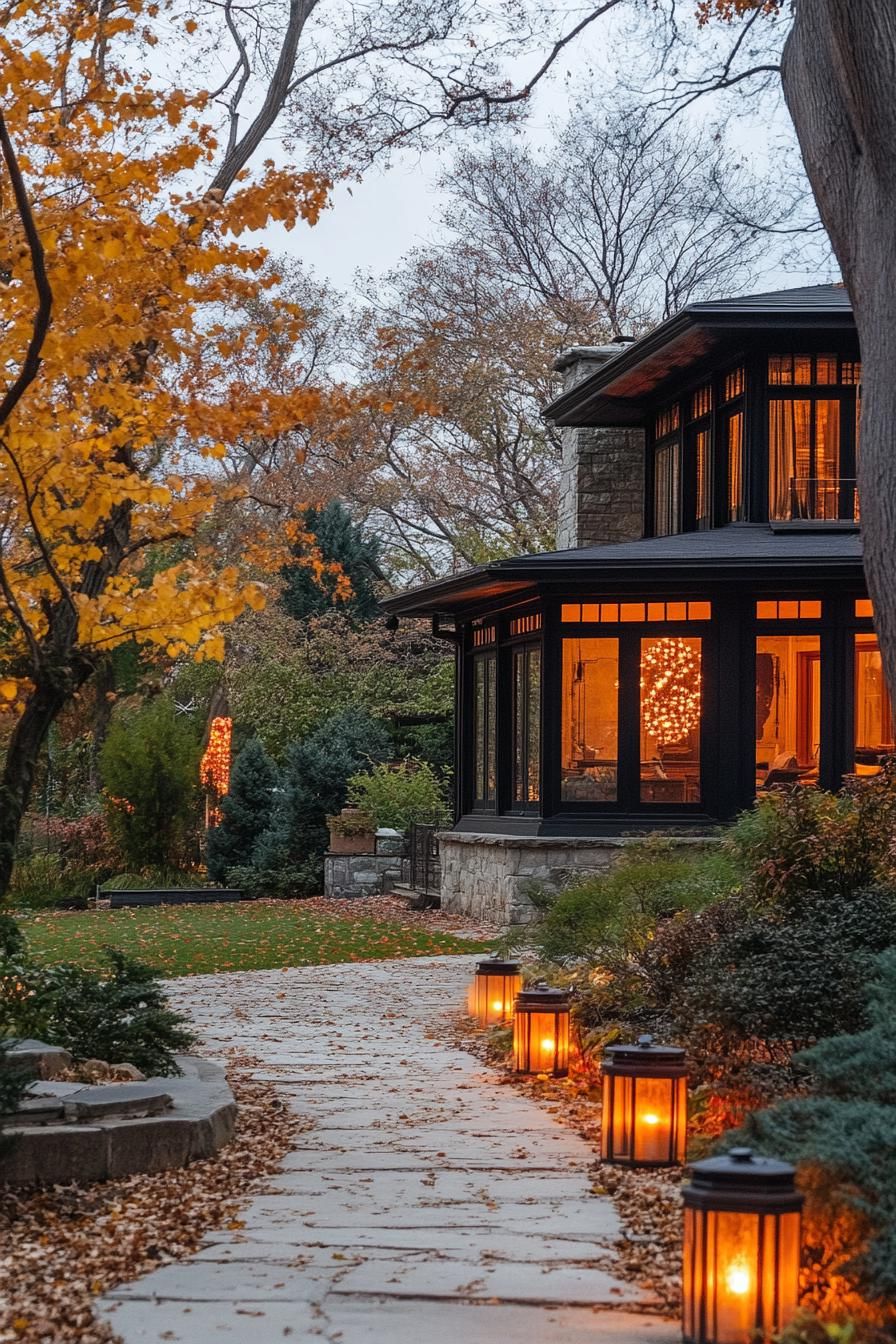 Contemporary Lighting With Antique Lanterns