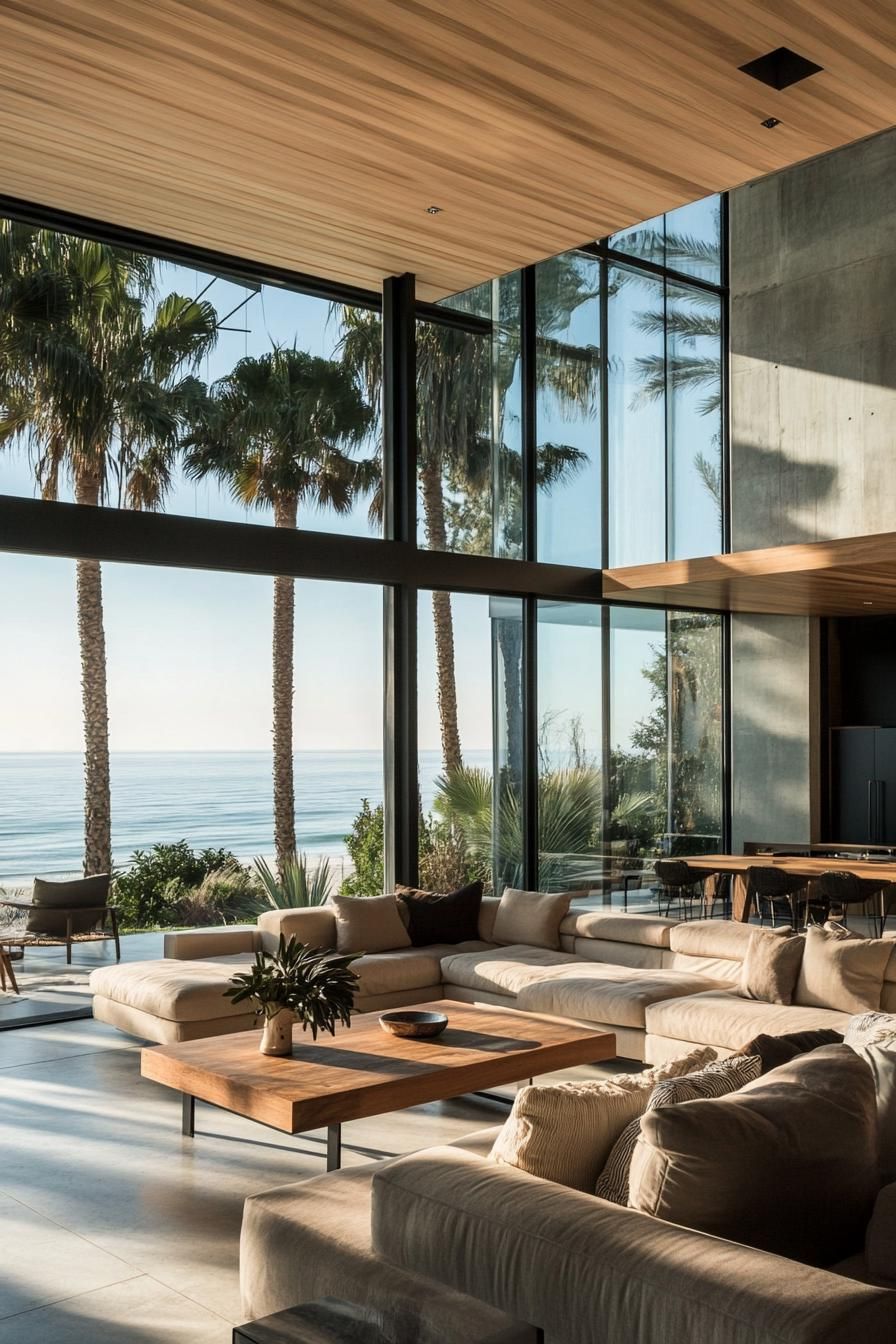 Modern Oceanfront Glass House