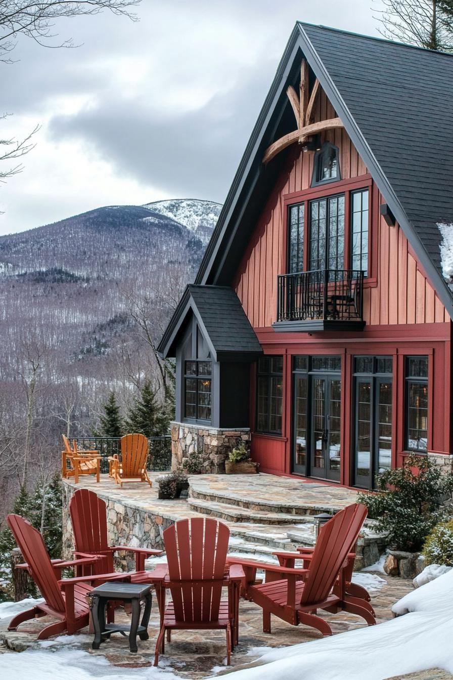 A Burst of Colorful Comfort: The Cozy Crag Chalet