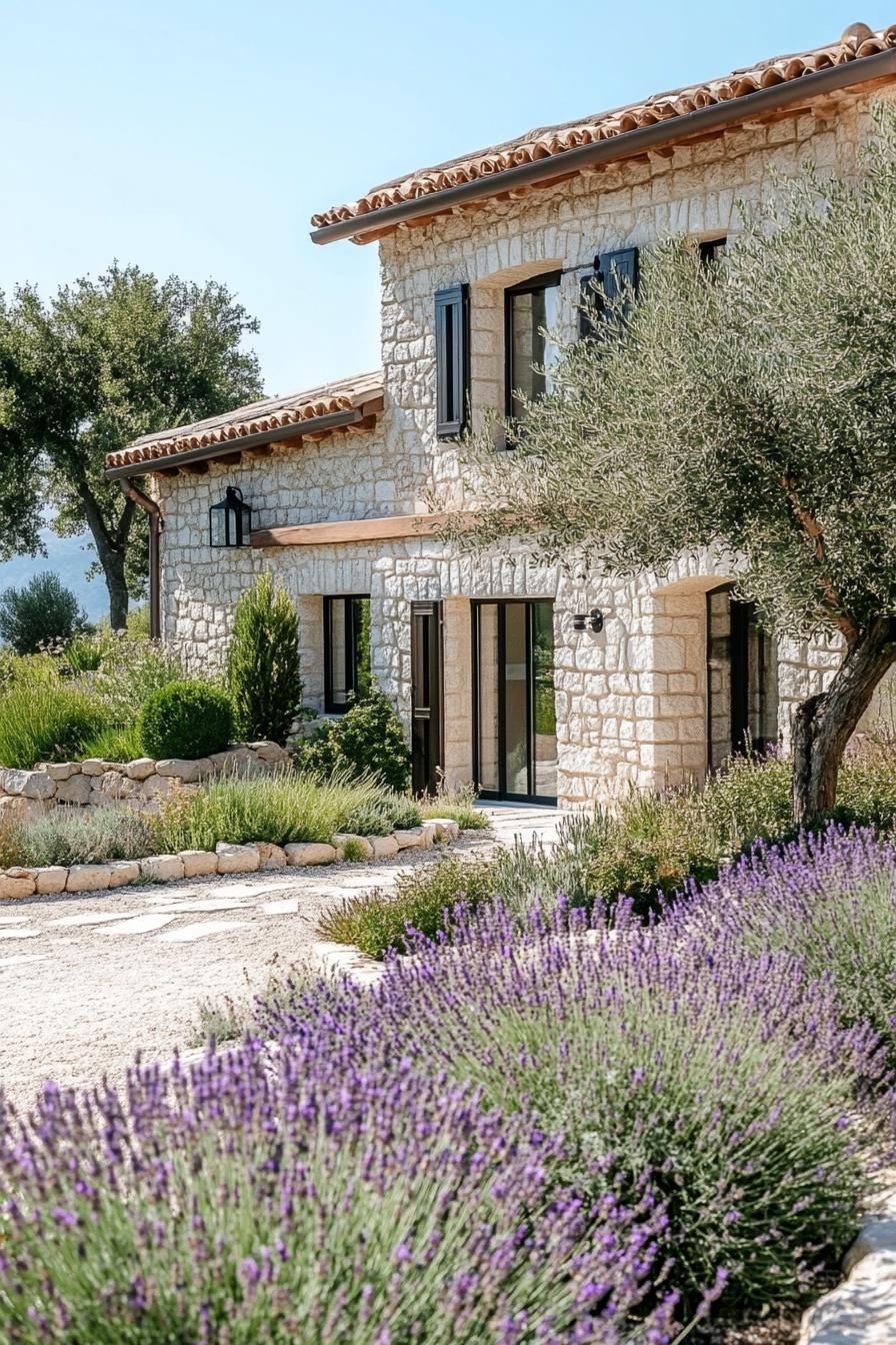 Olive Trees and Lavender
