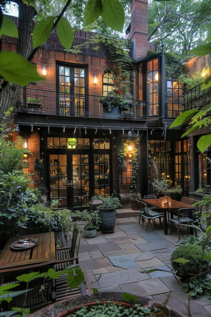 Art Deco Front, Industrial Chic Back