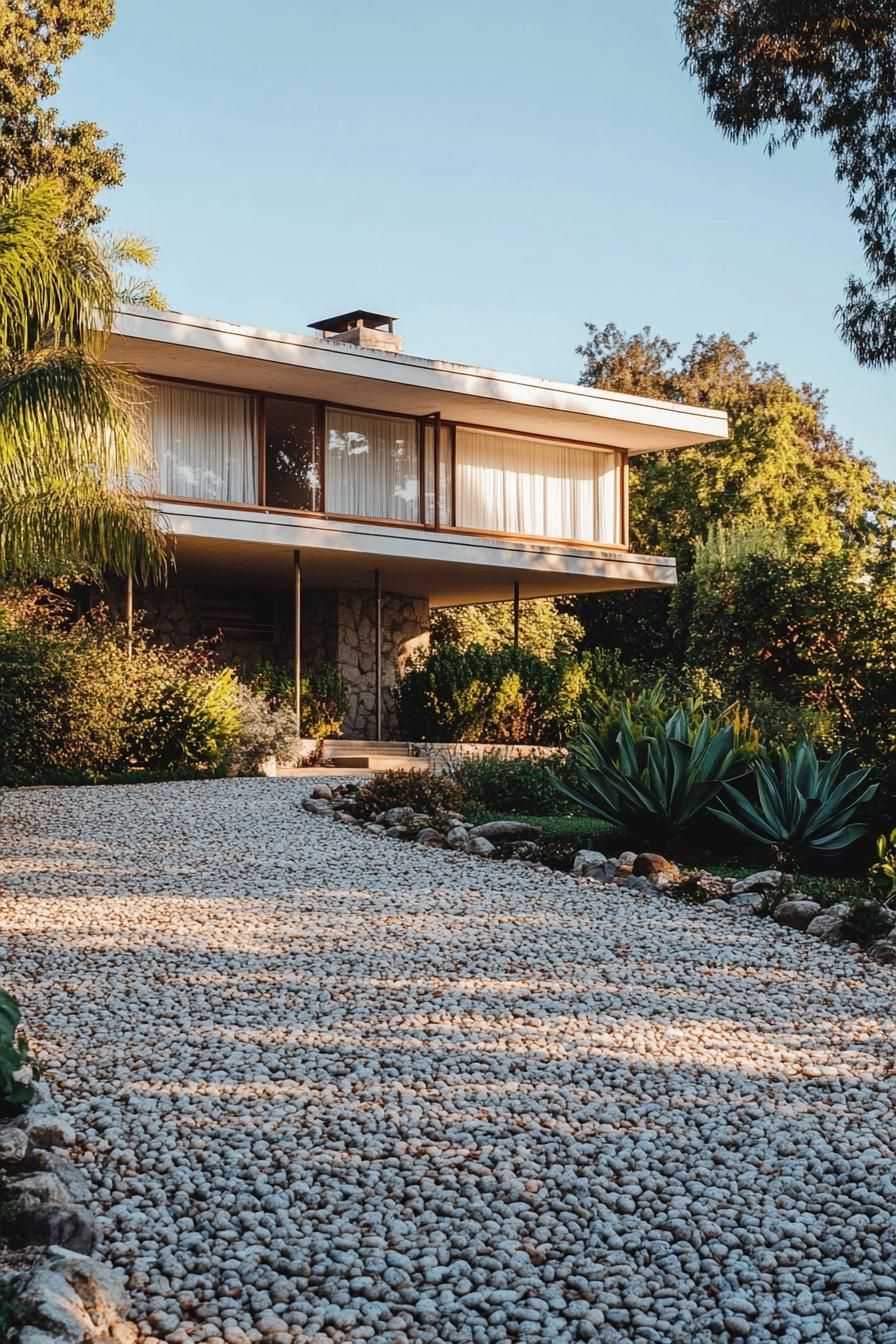 Pebble Stone Walkways and Driveways