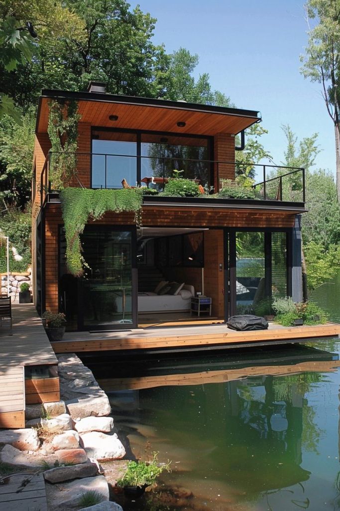 Floating Home With Onboard Hydroponics