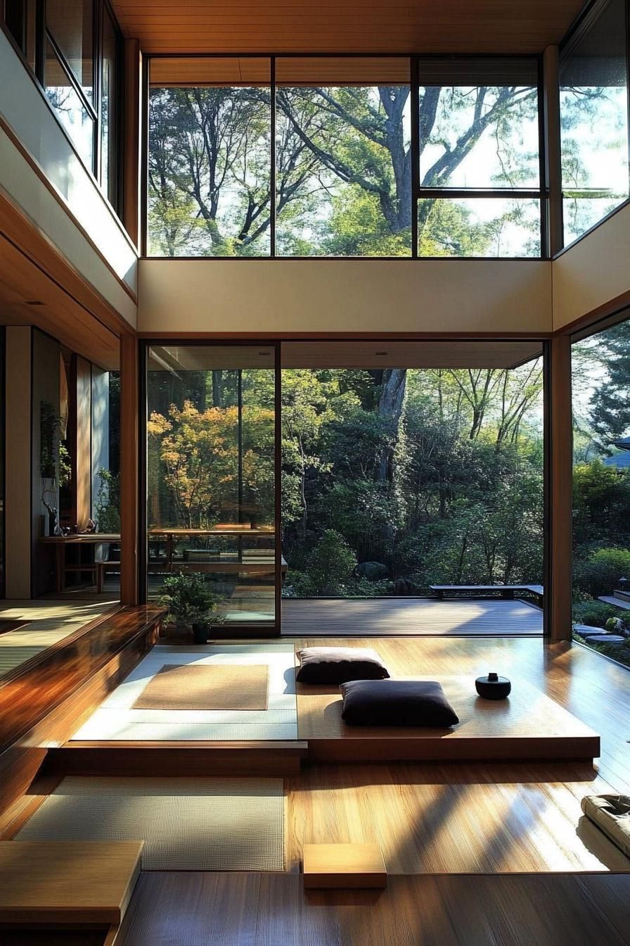 Tatami Mat Flooring in Main Living Areas