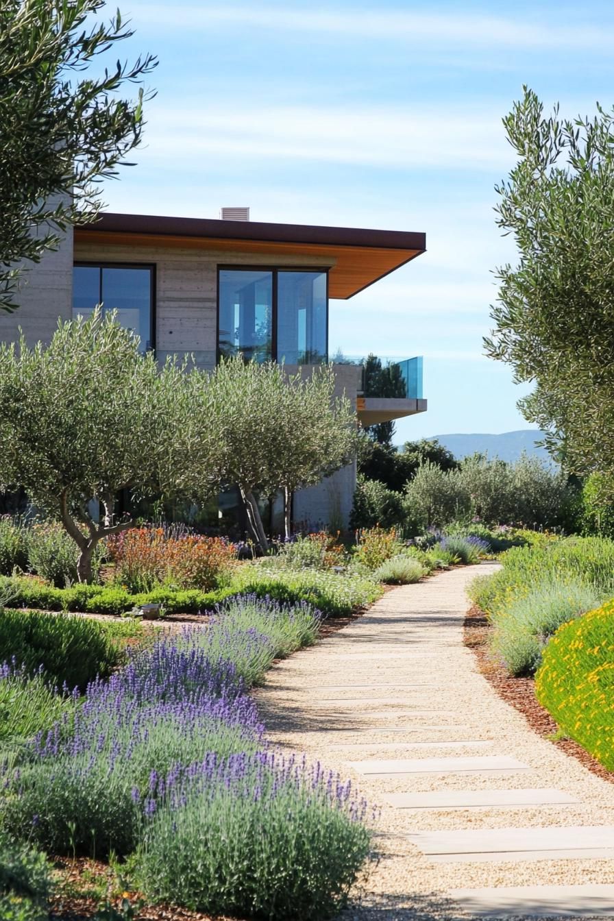 modern house sustainable edible garden with irrigation 3