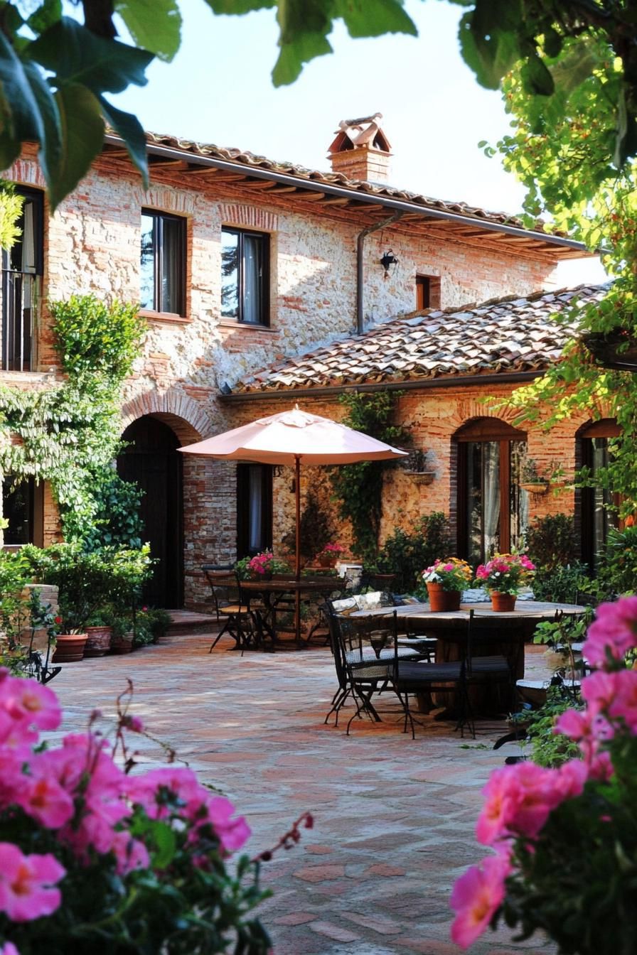 Charming Tuscan Courtyard