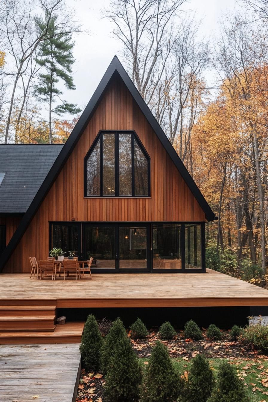 Cozy Cabin Among Colorful Trees